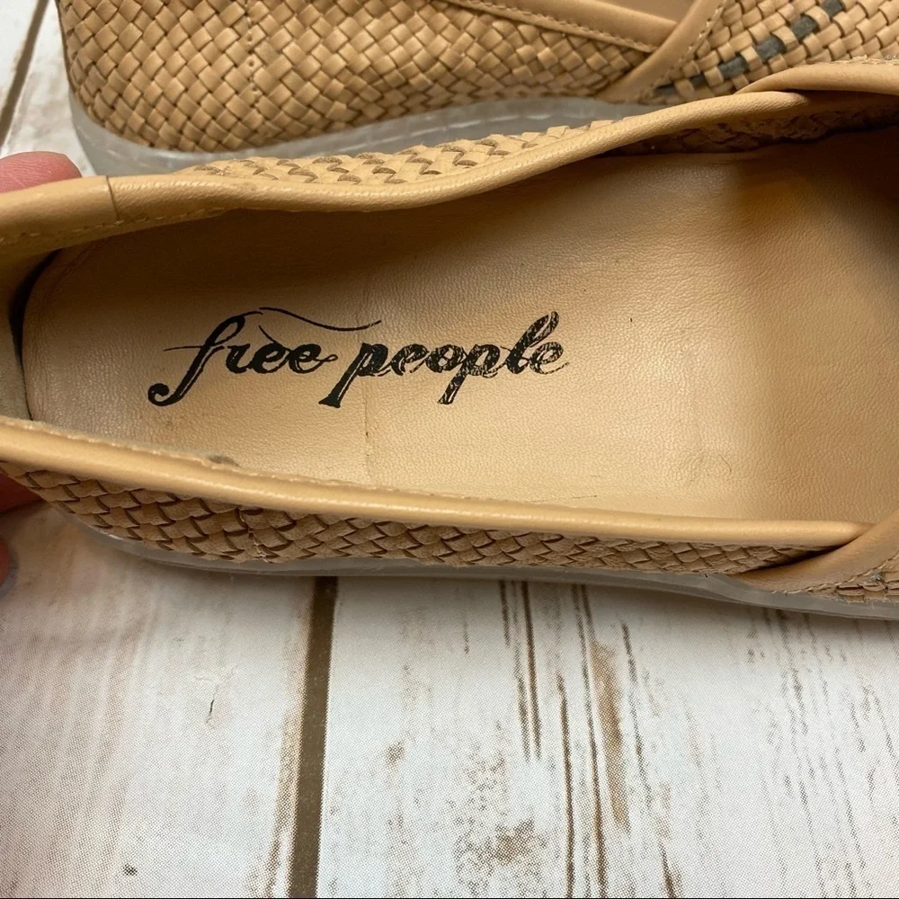 Free People Santorini‎ Slip on Woven Sneakers Sz 39